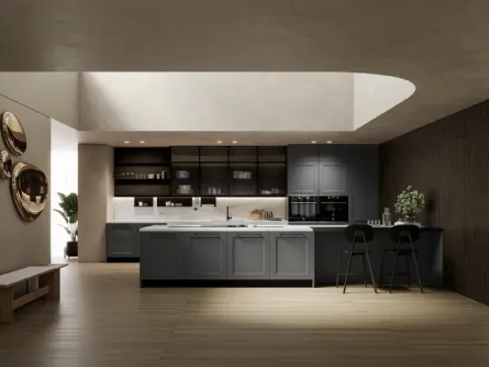 Cucina Moderna con penisola Meg 04 di Arredo3