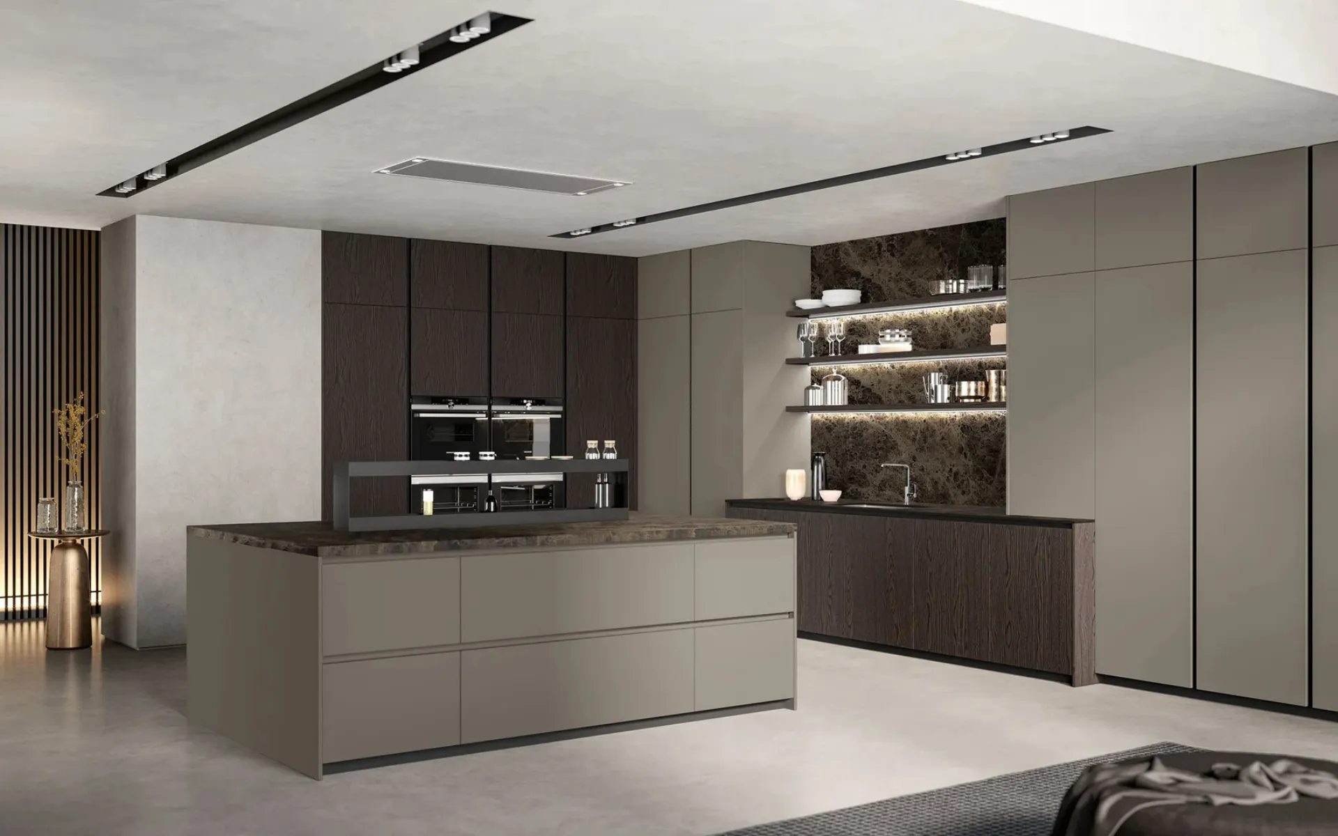 DecHome Isola per Cucina Moderna a 3 Ripiani con Piano d'Appoggio in Legno  e Truciolato 140x55x91 cm Bianco 270V00